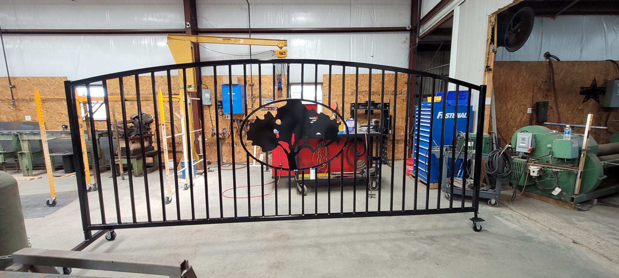 hcs metalworks waco custom metal ranchman gate design & production