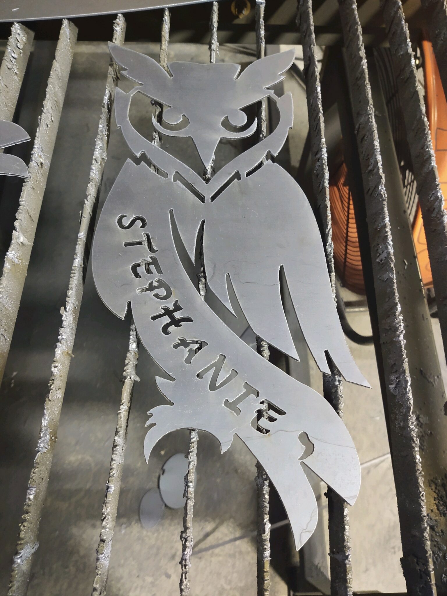 HCS Metalworks Waco Metal Custom Owl Lamp Design